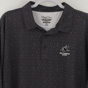 Straight Down Performance Men's XXL Polo Shirt‎ Bowling Pin Print AOP